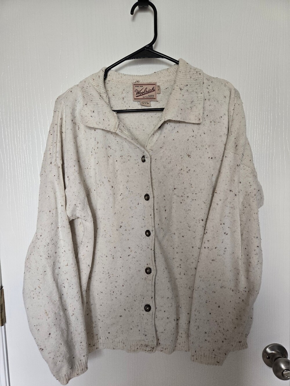 WOOLRICH | Vintage Speckled Heathered Cream Sweater